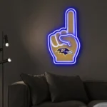 Baltimore Ravens Neon Sign Nfl Foam Finger 1