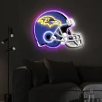 Baltimore Ravens Neon Sign Nfl Football Helmet Acrylic Led 1
