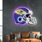 Baltimore Ravens Neon Sign Nfl Football Helmet Acrylic Led 1