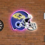 Baltimore Ravens Neon Sign Nfl Football Helmet Acrylic Led 1