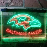 Baltimore Ravens Neon Sign Raven Bird Head 1