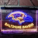 Baltimore Ravens Neon Sign Raven Bird Head 1