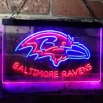 Baltimore Ravens Neon Sign Raven Bird Head 1