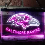 Baltimore Ravens Neon Sign Raven Bird Head 1