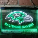 Baltimore Ravens Neon Sign Raven Bird Head 1