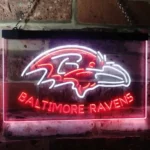 Baltimore Ravens Neon Sign Raven Bird Head 1