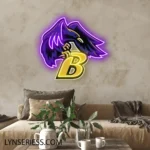 Baltimore Ravens Neon Sign Raven Head B 1