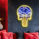Baltimore Ravens Neon Sign The Punisher 1