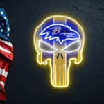 Baltimore Ravens Neon Sign The Punisher 1