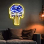 Baltimore Ravens Neon Sign The Punisher 1