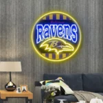 Baltimore Ravens Neon Sign Vintage Acrylic 1