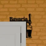 Bavaria Metal Sign Artistic Tap Handle 1