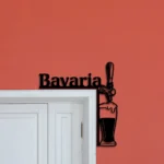 Bavaria Metal Sign Artistic Tap Handle 1