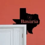 Bavaria Metal Sign Texas State Map 1