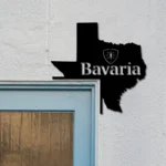 Bavaria Metal Sign Texas State Map 1
