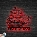 Beach Coastal Metal Sign Buccaneer Ship 1