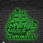 Beach Coastal Metal Sign Buccaneer Ship 1