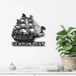Beach Coastal Metal Sign Buccaneer Ship 1