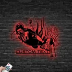 Beach Coastal Metal Sign Custom Scuba Diving 1