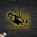 Beach Coastal Metal Sign Custom Scuba Diving 1