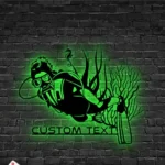 Beach Coastal Metal Sign Custom Scuba Diving 1