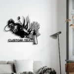 Beach Coastal Metal Sign Custom Scuba Diving 1