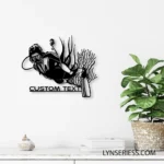 Beach Coastal Metal Sign Custom Scuba Diving 1