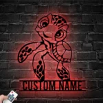 Beach Coastal Metal Sign Custom Turtle Hawaiian 1