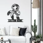Beach Coastal Metal Sign Custom Turtle Hawaiian 1