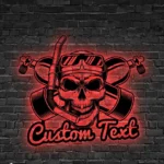 Beach Coastal Metal Sign Diver Cranium 1
