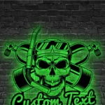 Beach Coastal Metal Sign Diver Cranium 1