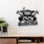Beach Coastal Metal Sign Diver Cranium 1