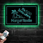 Beach Coastal Metal Sign It 500 Somewhere Margaritaville 1