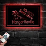 Beach Coastal Metal Sign It 500 Somewhere Margaritaville 1