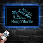 Beach Coastal Metal Sign It 500 Somewhere Margaritaville 1