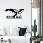 Beach Coastal Metal Sign Personalized Mom Baby Dolphin 1