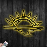 Beach Coastal Metal Sign Sunshine 1