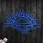 Beach Coastal Metal Sign Sunshine 1