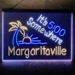 Beach Coastal Neon Sign It 500 Somewhere Margaritaville 3 Color 1