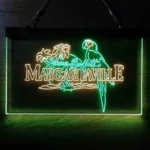 Beach Coastal Neon Sign Margaritaville Jimmy Buffett Parrot 1