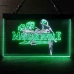 Beach Coastal Neon Sign Margaritaville Jimmy Buffett Parrot 1