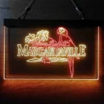 Beach Coastal Neon Sign Margaritaville Jimmy Buffett Parrot 1