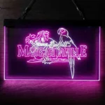 Beach Coastal Neon Sign Margaritaville Jimmy Buffett Parrot 1