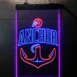 Beach Coastal Neon Sign Nautical Anchor 1