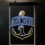 Beach Coastal Neon Sign Nautical Anchor 1