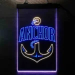 Beach Coastal Neon Sign Nautical Anchor 1