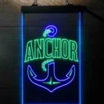 Beach Coastal Neon Sign Nautical Anchor 1