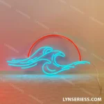 Beach Coastal Neon Sign Sunwave 1