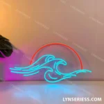 Beach Coastal Neon Sign Sunwave 1