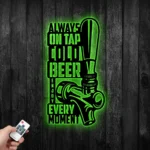 Beer Bar Metal Sign Always On Tap Cold Beer Enjoy Every Moment 1